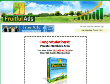 Tablet Screenshot of fruitfulads.com